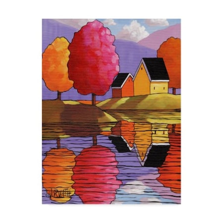 Cathy Horvath-Buchanan 'Purple Mountains Colorful Trees' Canvas Art,18x24